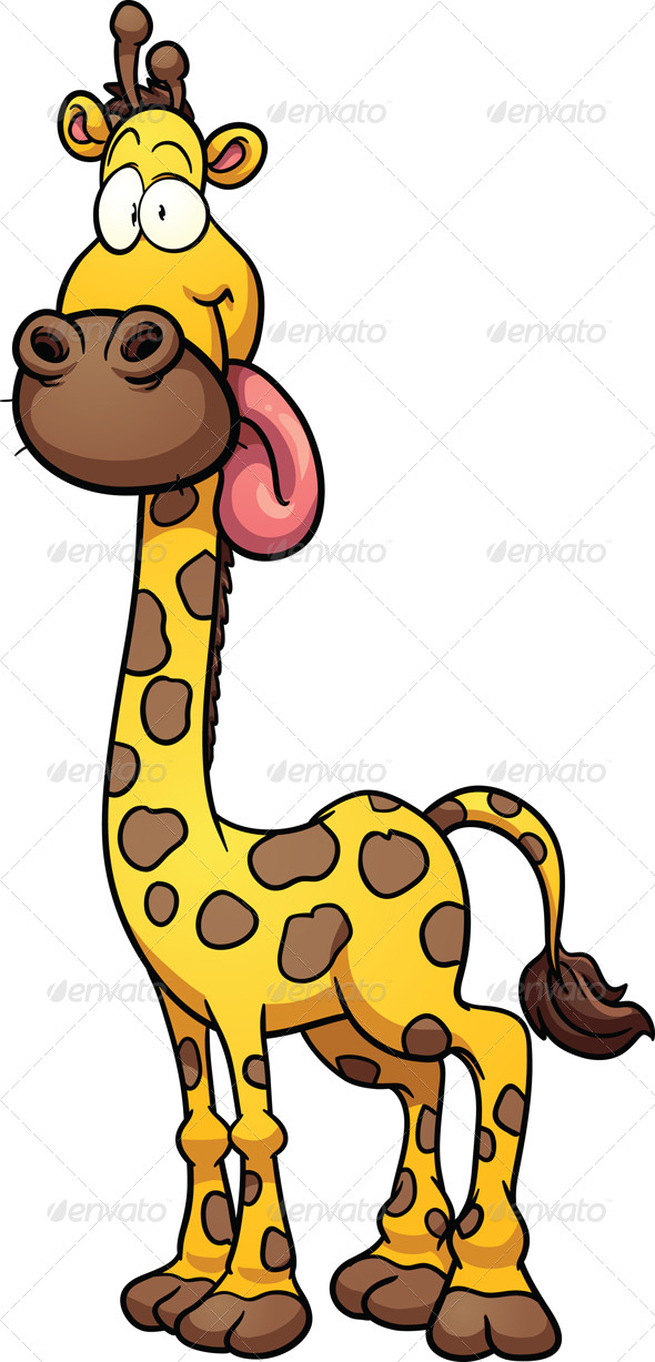 Cartoon Giraffe by memoangeles GraphicRiver